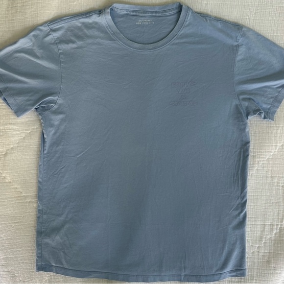 Saturdays NYC x Benny’s Club Graphic T-Shirt Blue Size Large - Rare Collab!! - Picture 4 of 11